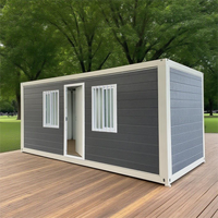 Maison conteneur pliable, conteneurs préfabriqués pliables à vendre, panneaux sandwich en acier écologiques, utilisation hôtelière, design moderne