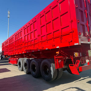 Semi-remorque à déchargement latéral à quatre essieux pour transport longue distance et lourd, vente directe d'usine de haute qualité - Product Image 2