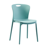 Chaises de Salle à Manger Colorées en Plastique de Haute Qualité Fournisseur, Modernes, Empilables, Légères, pour Cuisine, Café et Mobilier d'Extérieur