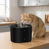 Tempat Minum Hewan Peliharaan Pintar 2L Dispenser Air Kucing Otomatis dengan Sensor Gerak Filtrasi Multi-Lapisan Tempat Minum USB