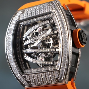 Reloj Mecánico de Lujo con Tourbillon y Reserva de Marcha, Moissanita, Modelo 5901, Estilo de Diseñador, Moderno, para Hombre de Negocios - Product Image 4