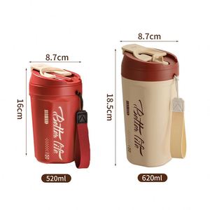 Factory Direct Supply High Color Value Portable Lanyard Modern Design 304 Stainless Steel Drinking Cup for Coke <b>Coffee</b> As a Gift - Product Image 1