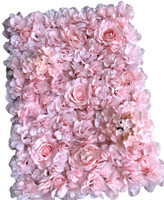 Mur de fleurs artificielles faites à la main, grandes roses et hortensias, écologiques, durables, accessoires de photographie, décoration intérieure