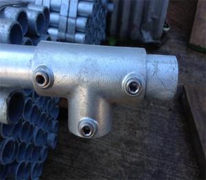 Abrazaderas de Llave para Tubos de Acero Galvanizado, Abrazadera Rápida con Llave Allen para Pasamanos, Vallas e Invernaderos - Product Image 5