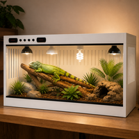 Boîte d'élevage pour reptiles en PVC durable, étanche, ignifuge, avec système de température constante pour gecko