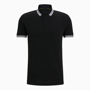 Polo da Uomo Personalizzata di Lusso, Classica Nera, per Business, all'Ingrosso - Product Image 4
