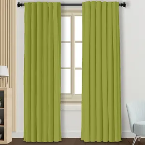 Popular Design White Blackout Custom Curved Shower Rod Velvet Curtains