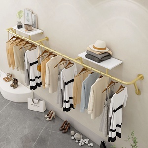 Moderno Exhibidor Colgante Ecológico para Ropa <span class=keywords><strong>de</strong></span> Mujer, Estante <span class=keywords><strong>de</strong></span> Pared para Tiendas Minoristas - Product Image 3