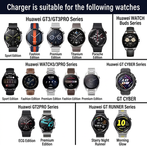 Caricabatterie Magnetico Wireless per <span class=keywords><strong>Huawei</strong></span> <span class=keywords><strong>Watch</strong></span> GT6, GT5, GT4, <span class=keywords><strong>GT3</strong></span>, GT2PRO, GT Cyber/Runner, <span class=keywords><strong>Watch</strong></span> Ultimate, 5, 4, 3, Buds, D, FIT 4 - Product Image 6