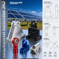 Support d'actionneur linéaire en aluminium usiné CNC pour système solaire, Embout de tige d'actionneur, Support d'amortisseur de tracker, Butée de tracker, Support de capteur d'angle