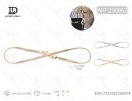 Catena Elastica da Donna in Lega d'Acciaio con Strass, Placcata Oro, Gioiello per il Corpo Glamour da Festa - Product Image 3