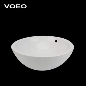 Factory Supplier Above Counter Mounted Wash Basin High Quality Toilet Round bowl style Ceramic Artistic Sink