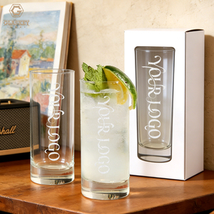 Verre à boire personnalisé gravé 340 ml, verre à cocktail Collins Highball, verre à eau avec texte personnalisé pour femmes, hommes, fête des mères - Product Image 1