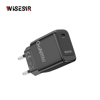 WISESIR 20W PD 3.0 GaN Pengisi Daya Cepat USB Tipe-C dengan Perlindungan OTP