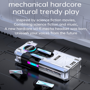 Auricolari Gaming TWS DX08 Meccanici <span class=keywords><strong>Hardcore</strong></span>, Mini Power Bank Smart Touch, Cuffie In-Ear True Wireless per Sport DX-08 - Product Image 2