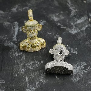 Trang Sức Vòng Cổ Mặt Dây Chuyền Đá CZ Chất Lượng Cao Phong Cách Đười Ươi Cổ Điển Thời Trang 2022 Dành Cho Nam Nữ Quà Tặng Quyến Rũ - Product Image 2