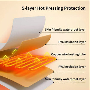 Manta eléctrica para mascotas, antifugas de temperatura constante para perros, calentador impermeable antimordeduras, almohadilla térmica ecológica, tela estampada - Product Image 3