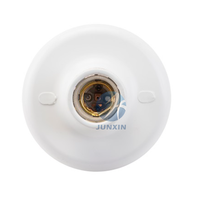 Plafonnier en porcelaine Preto 100W/250V Branco Com de porcelaine E27 douille de plafond filetée brésil