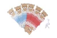 Lot de 50 boîtes cadeaux ours pour fêtes prénatales, boîtes cadeaux ours en peluche pour anniversaires d'enfants et décorations de fête prénatale