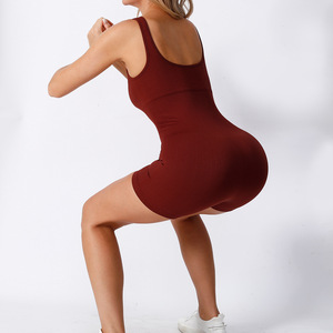 Body de Mujer sin Costuras con Cuello Redondo, Sin Mangas, Alta Elasticidad, para Deporte y Yoga - Product Image 3