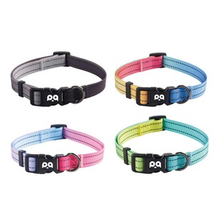 <span class=keywords><strong>Collar</strong></span> Ajustable <span class=keywords><strong>Anti</strong></span>-estrangulamiento de Nailon para Perros y Gatos, Reflectante, con Patrón Sólido, a Prueba de Explosiones - Product Image 2