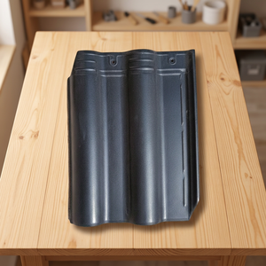 Teja de Techo Compuesta Semicilíndrica, Corrugada, Impermeable, Diseño Tradicional, para Uso Exterior - Product Image 3