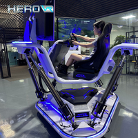 HeroVR Mini F1 Simulador de Conducción asiento de coche de carreras 3 pantalla grande interior/exterior para centros comerciales lugares públicos jardines