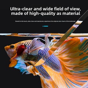 Klein modern huishoudelijk goudvisaquarium, hoge definitie transparant <span class=keywords><strong>aquarium</strong></span>, weinig onderhoud, ingebouwde filter, geen waterverversing nodig. - Product Image 2