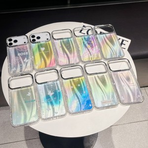 Factory laser IMD print diamond frame bumper Rainbow butterfly star mobile phone case for iPhone 17 pro max 16 plus - Product Image 1