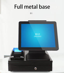 Bán buôn OEM 15.6 "tất cả trong một màn hình cảm ứng thiết bị đầu cuối POS Tiền mặt đăng ký Màn hình kép hệ thống POS với i3 i5 CPU - Product Image 6