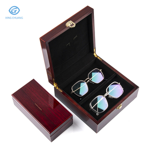 Hộp Bao Bì Kính Mát Cỡ Lớn Bằng Da Tùy Chỉnh Để Trưng Bày Hộp Đóng Gói Bằng Gỗ - Product Image 2