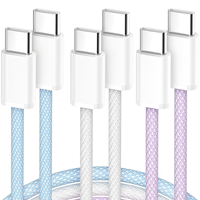Câble de charge tressé 1M 2M 240W Type C vers Type C pour iPhone 15, câble de charge rapide et de transfert de données pour iPhone 15 Pro Max, câble USB C
