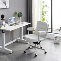 Chaise de bureau de direction en tissu contemporain de luxe léger avec pivot et hauteur réglable pour la maison/étude