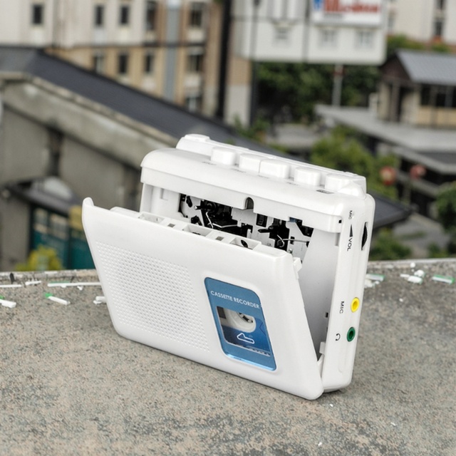 Factory Wholesale Audio Stereo Portable Cassette Recorder Player with Auto Reverse and MP3 Support