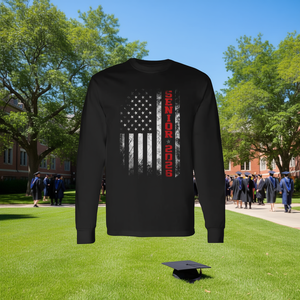 T-shirt à manches longues avec drapeau américain pour seniors 2026, classe de diplômés 2026 USA - Product Image 3