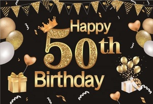 7x5ft Felice 18th 21 30 40 50 60th Festa di Compleanno In Oro Dot Partito Banner Photo Sfondo di Compleanno Foto Sullo Sfondo Photostudio - Product Image 5