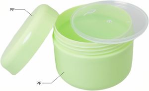 10g-250g กระปุกครีมทาหน้าสีสันสดใสพลาสติก PP ฝาเกลียวแบบพกพาภาชนะบรรจุตัวอย่างเครื่องสำอางน่ารัก 100 ชิ้น - Product Image 3