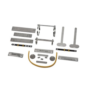100 Piezas/Bolsa de Bridas de Acero Inoxidable SS304/316 Súper Resistentes a la Corrosión, Placas de Identificación Metálicas para Marcar Cables Eléctricos <span class=keywords><strong>INFA</strong></span> - Product Image 1