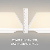 ENEC CE CB RoHS Panneau Led Intelligent 60x60 CCT Sélectionnable Dimmable Télécommande Wifi Panneau Carré Led Plafonnier Pour Intérieur