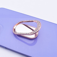 Support de bague de téléphone à paillettes incrustées de diamants pour téléphones et tablettes Style étincelant pour femmes et filles