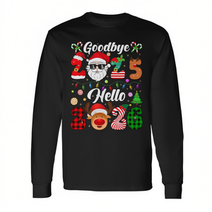 Adiós 2025, Hola 2026, Camiseta Familiar de Manga Larga de Año Nuevo - Product Image 2