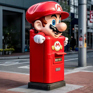 <span class=keywords><strong>2023</strong></span> venta al por mayor al aire libre dibujos animados trabajador personaje tamaño real fibra de vidrio superhéroe <span class=keywords><strong>Mario</strong></span> estatua colorido Metal plateado hecho a mano - Product Image 3