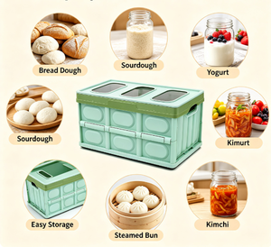Multi-Functional Home Fermenting Box <b>Collapsible</b> Dough Proofing Cabinet with Adjustable Temp & Timer Lightweight <b>Storage</b> Tool - Product Image 6