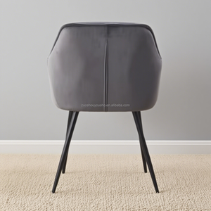 Silla de sofá Wingback de lujo, elegantes patas de Metal dorado, gran oferta, silla de restaurante con acento moderno para el hogar, oficina, apartamento, cómoda - Product Image 6