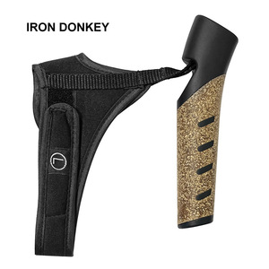 Bâton <span class=keywords><strong>de</strong></span> marche IRONDONKEY pour équipement <span class=keywords><strong>de</strong></span> montagne, canne à 18 ou 16 sections, poignée droite en liège, bâtons <span class=keywords><strong>de</strong></span> marche en caoutchouc - Product Image 4