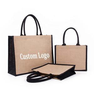 Sac fourre-tout personnalisé en <span class=keywords><strong>toile</strong></span> <span class=keywords><strong>de</strong></span> coton recyclé <span class=keywords><strong>l</strong></span>éger et <span class=keywords><strong>jute</strong></span>, sac <span class=keywords><strong>de</strong></span> courses réutilisable et tendance en <span class=keywords><strong>toile</strong></span> <span class=keywords><strong>de</strong></span> <span class=keywords><strong>jute</strong></span> laminée - Product Image 4