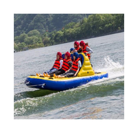 Jouet de sport nautique d'été canapé remorquable train en marche bateau UFO tube gonflable pour la navigation de plaisance