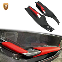 Pour Ferrari 488, style OEM, panneau de porte en fibre de carbone sèche, garnitures de porte, accessoires intérieurs de voiture, accessoires automobiles