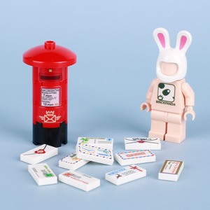 Hình phụ kiện đường phố email phong bì hộp thư in sáng tạo khối xây dựng hạt nhỏ - Product Image 2