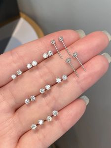 Xinfly Hot Sale PT950 Platinum Stud <b>Earrings</b> 100% Real Natural Diamonds Timeless Elegant Daily Formal Occasions <b>Top</b> Selling - Product Image 5